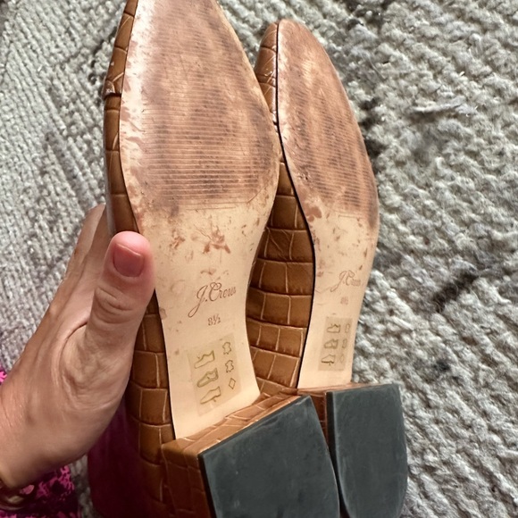 J. Crew Brown Suede Ankle Boots with Braided Texture - Picture 6 of 8